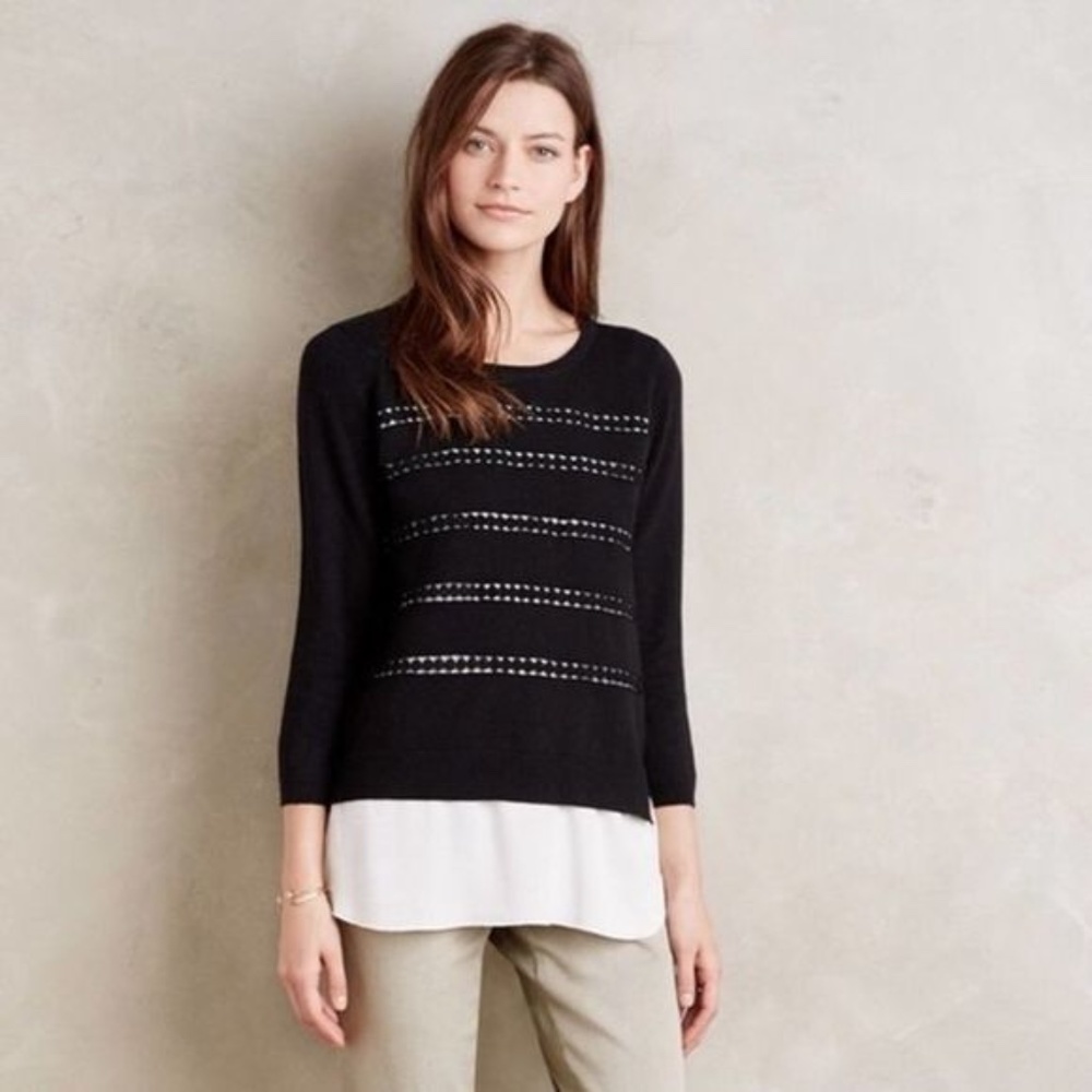 Anthropologie Angel of the North Layered Dovie Pullover - Picture 3 of 5